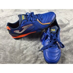 Joma Dribling 2304 Royal Turf Soccer Shoes Mens 10.5 Blue Orange NEW w/Flaw